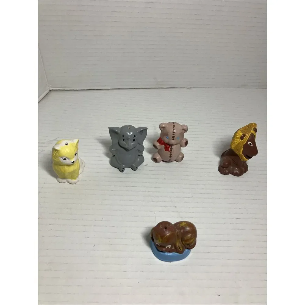 Lot Of 5 Clay Animal Good Luck‎ Charms